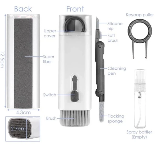 Çok Fonksıyonlu 7 In 1 Aırpods Klavye Ekran Kulaklık Temızleme Kıtı - Resim 5