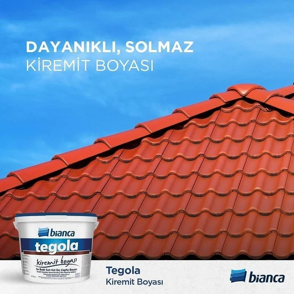 Bianca Tegola Kiremit Boyası 15 Lt Kırmızı - 2