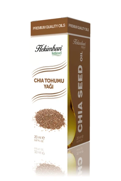 Chia Tohumu Yağı, Bitkisel Yağ, Organik Yağ, 20 Ml