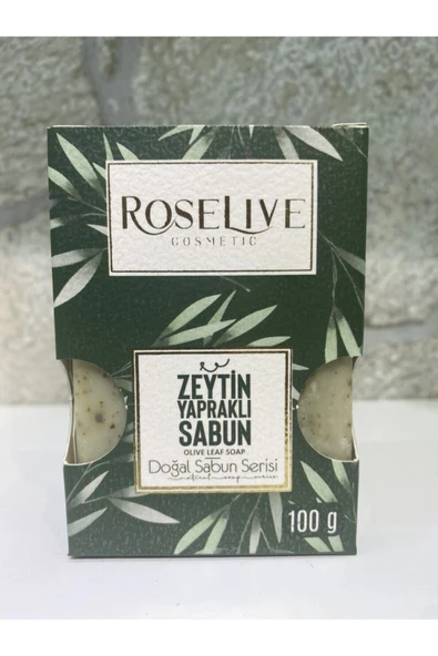 Roselive Doğal Zeytin Yapraklı Sabun 3 Adet x 100 Gr ürün görseli