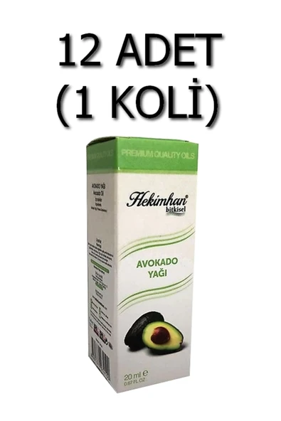 Avokado Yağı 20 Ml 12 Adet (1 Koli) ürün görseli
