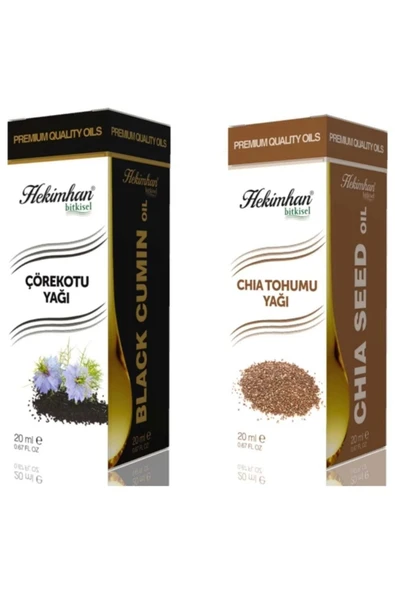 Çörekotu Yağı 20 ml + Chıa Tohumu Yağı 20 ml ürün görseli 1