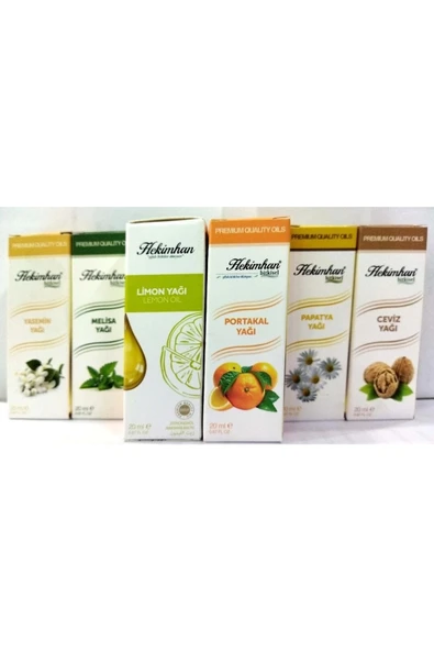 Portakal Yağı - Limon Yağı - Ceviz Yağı - Yasemin Yağı - Papatya Yağı- Melisa Yağı - ürün görseli