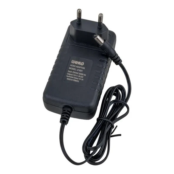 Weko 7.2 Volt - 2 Amper 5.5 x 2.5 Uçlu Ledli Yerli Üretim Akü Şarj Cihazı (Out:6v-2a) - 3