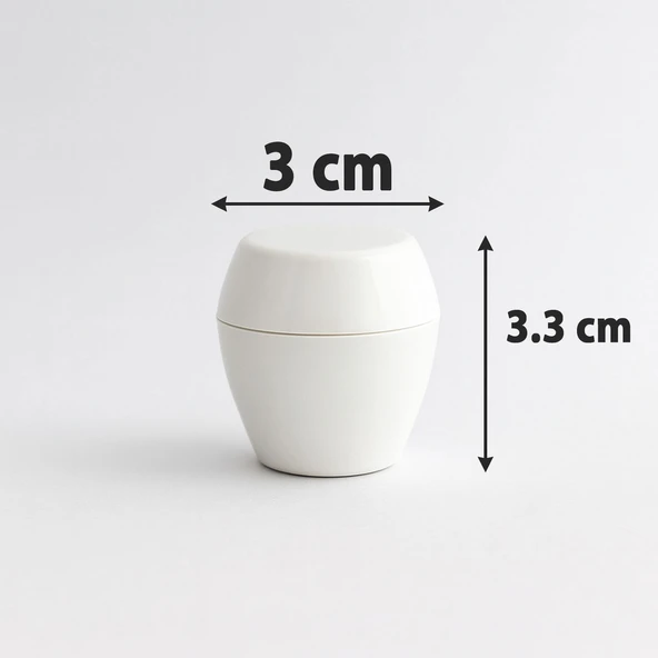 Merkür 10lu Düğme Kulp Beyaz Renk Mobilya Mutfak Dolap Dolabı Çekmece Kulpu Plastik Tek Vidalı Set - Resim 2