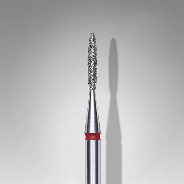 Staleks Elmas Manikür Freze Ucu Kör Uçlu Ateş Model Kırmızı 014 FA10R014-8 ürün görseli