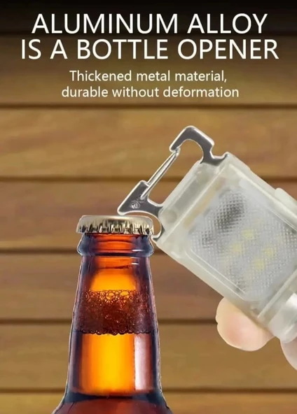 V15 Edc El Feneri 1200lm Anahtarlık Işık Tip-c Şarj Edilebilir Taşınabilir Mini Torch Mıknatıs Klips Ile Kamp Cep Fener - Resim 6