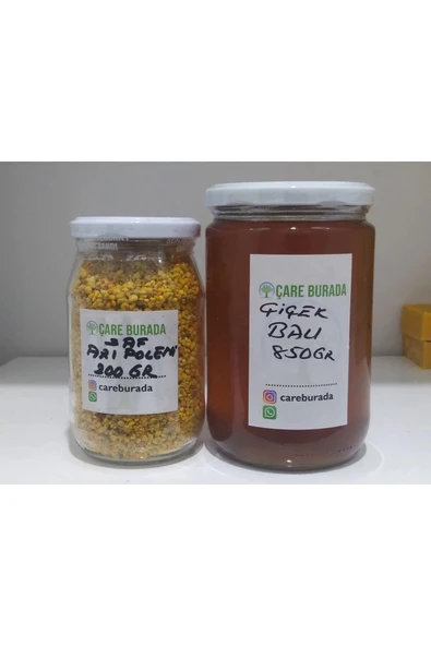 Doğal Arı Poleni 200 Gr + Doğal Çiçek Balı 850 Gr ürün görseli