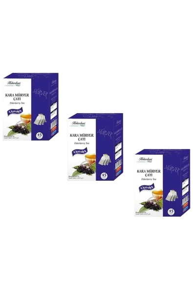 Kara Mürver Çayı 3 X 45 Süzen Poşet ürün görseli 1