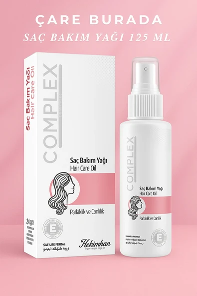 Saç Bakım Yağı 125 Ml (Parlaklık ve Canlılık) ürün görseli 1