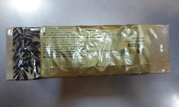 Tariş Antik Geleneksel Doğal El Yapımı Pirina Sabunu 800 Gr x 2 Paket - 5