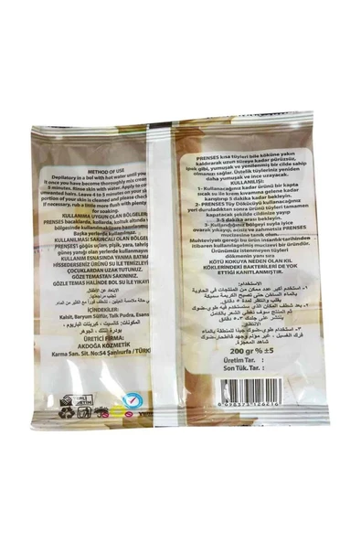 Hamam Otu Gül Kokulu Tüy Dökücü Toz 1 Adet 200 gr - Resim 2