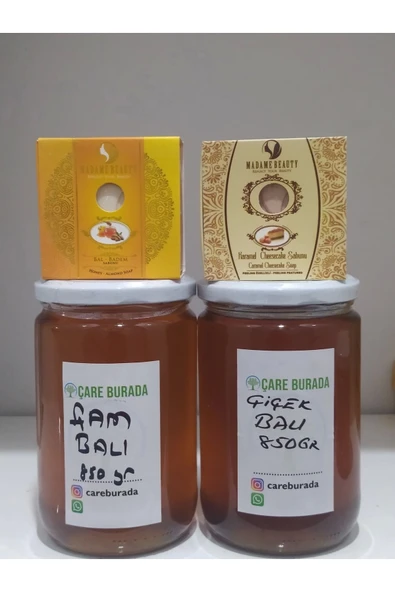 Çiçek Balı + Çam Balı 1700 Gr 2 Adet Bitkisel Sabun ürün görseli