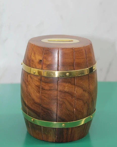 Pirinç Fıçı Kumbara 1786 ürün görseli