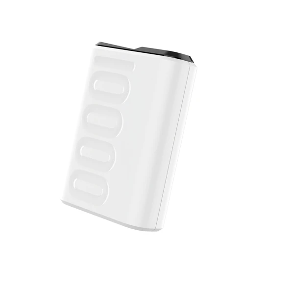 Bix TPB15 10000mAh PD 20W USB-C ve USB-A QC 3.0 Çift Portlu 22.5W Süper Hızlı Şarj Destekli ve Dijital Ekranlı Mini Powerbank Beyaz - 4