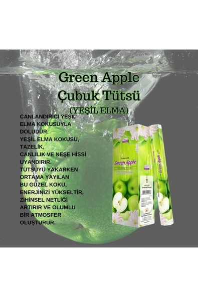 Green Apple ( Yeşil Elma ) Tütsü 20 Çubuk ürün görseli