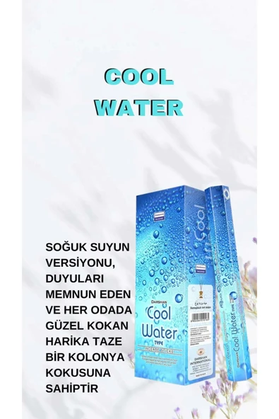 Cool Water Rahat Ortam Tütsü 20 Çubuk ürün görseli
