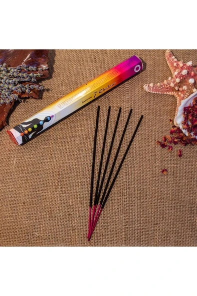 International 7 Chakras Hexa 20'li Çubuk Tütsü (1 Saate Kadar Yanma Süresi) ürün görseli