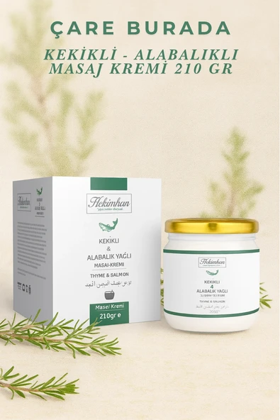 Kekikli & Alabalık Yağlı Masaj Kremi 210 Gr ürün görseli 1