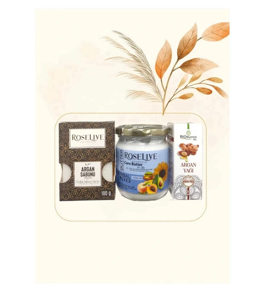 Argan Sabunu+ Cilt Butter +Argan Yağı ürün görseli