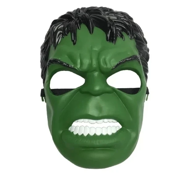 Yeşil Renk Süper Kahraman Dev Adam Hulk Maskesi - 1