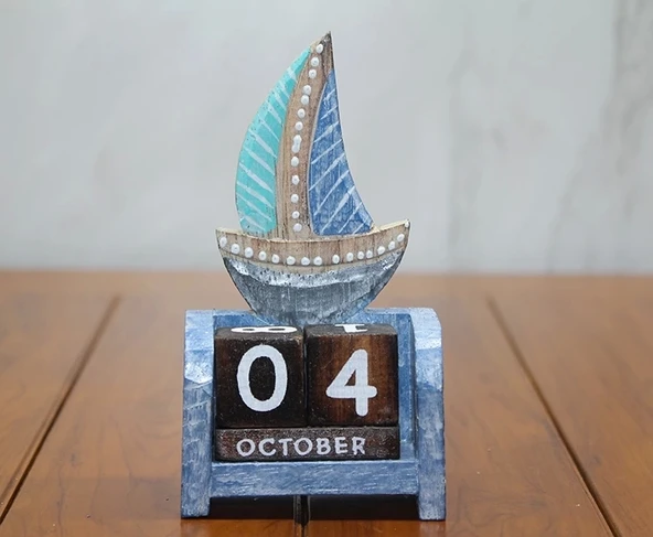 Ahşap Yelken Takvim Polos-20 ürün görseli