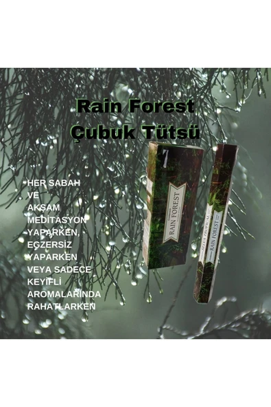 Rain Forest  ( Yağmur Ormanı ) Tütsü 120 Çubuk ürün görseli