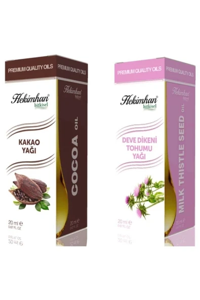 Kakao Yağı 20 Ml Ve Deve Dikeni Tohumu Yağı 20 Ml ürün görseli 1
