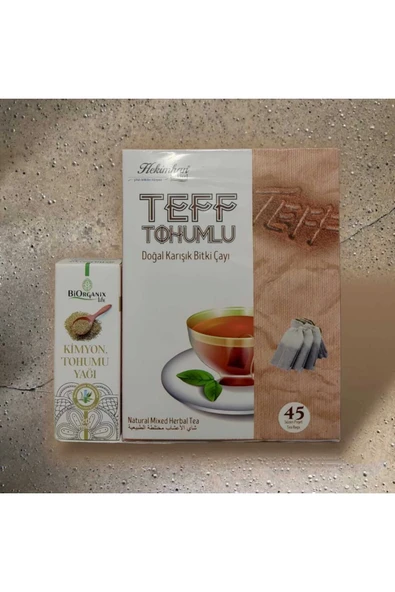 Teff Tohumlu Çay + Kimyon Tohumu Yağı