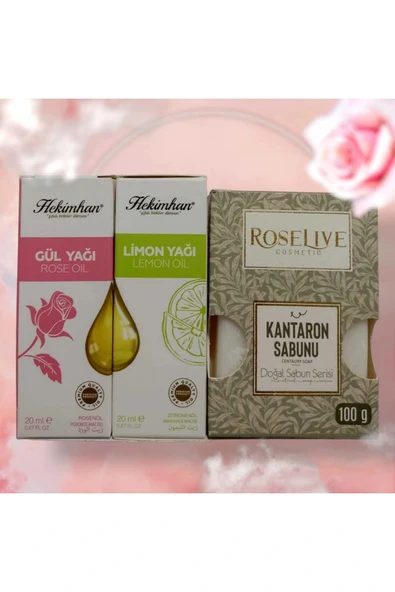Gül Yağı+ Limon Yağı +Kantaron Sabunu ürün görseli