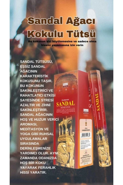 Sandal Ağacı Rahat Uyku Tütsü 20 çubuk ürün görseli