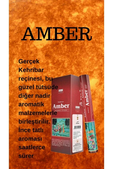 Amber Kötü Enerji Tütsüsü 20 çubuk ürün görseli