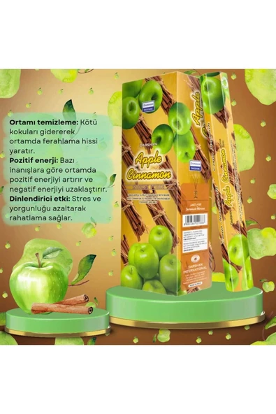 Elma ve Tarçın Kötü Koku Tütsüsü 20 Çubuk ürün görseli