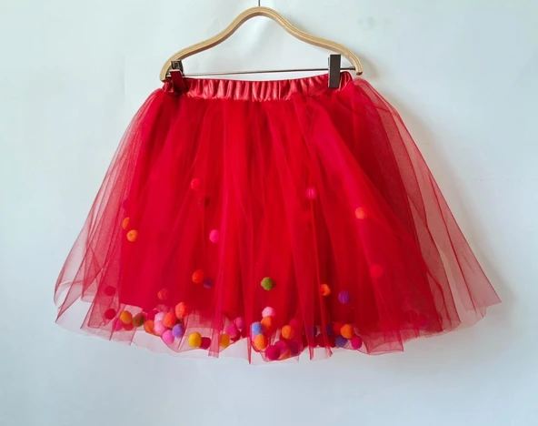 GALA içi ponponlu kız çocuk tütülü etek - Resim 4