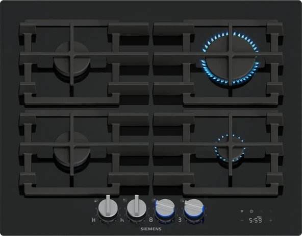 SİEMENS ER6A6PH40 iQ700 Gas hob 60 cm Tempered glass, Black - 6