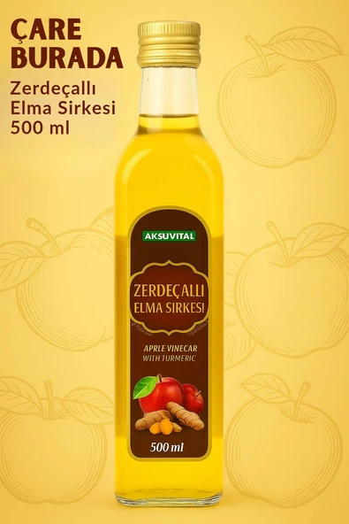 Zerdeçal Ekstraktlı Elma Sirkesi 500 ml ürün görseli