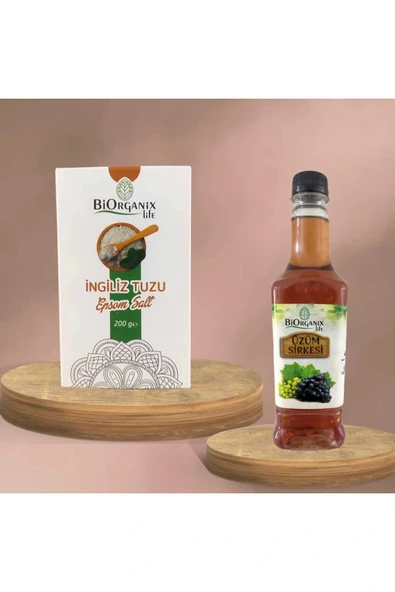 İngiliz Tuzu 200 gr ve Üzüm Sirkesi 480 gr ürün görseli