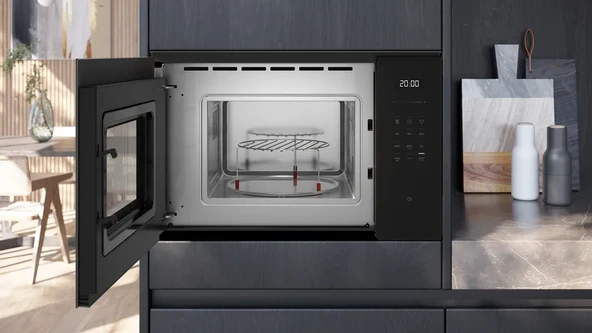 SİEMENS BE525LMB2 iQ500 Built-In Microwave with grill Siyah - 3