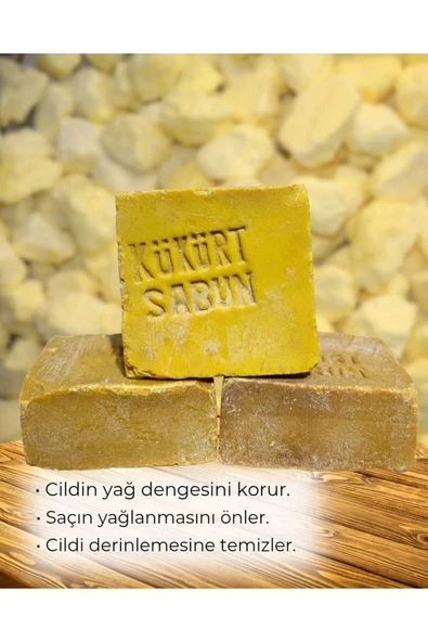 Kükürt Sabunu Cilt Temizliği 3 adet ürün görseli