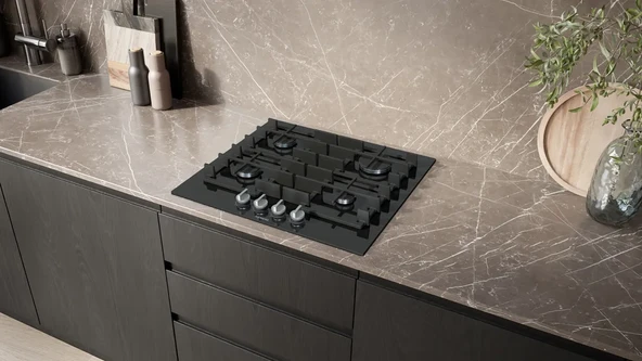 SİEMENS ER6A6PH40 iQ700 Gas hob 60 cm Tempered glass, Black - 7