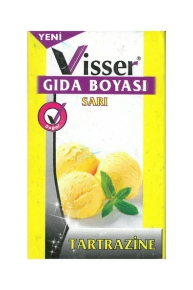 Visser Toz Gıda Boyası 9 gram - Sarı G.b 5 Li - 1