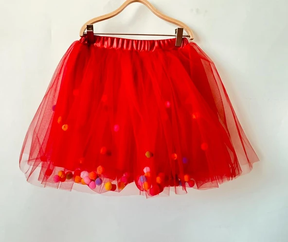 GALA içi ponponlu kız çocuk tütülü etek - Resim 2