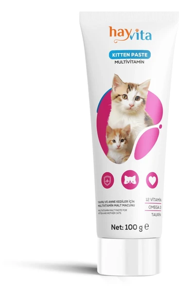 Kitten Paste Multivitamin - Anne Ve Yavru Kediler Için Macun, Omega 3, Taurin ürün görseli 1