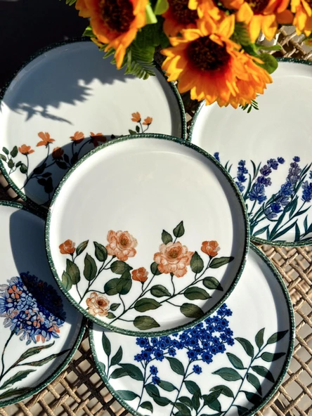 Porland Flower Garden 6 Kişilik Servis Tabağı 24CM 04PPO000225 ürün görseli 1