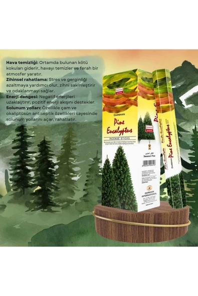 Çam ve Okaliptüs Tütsüsü 20 Çubuk ürün görseli