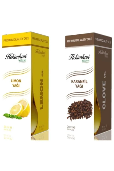 Limon Yağı 20 Ml Ve Karanfil Yağı 20 Ml Avantaj Paketi ürün görseli 1