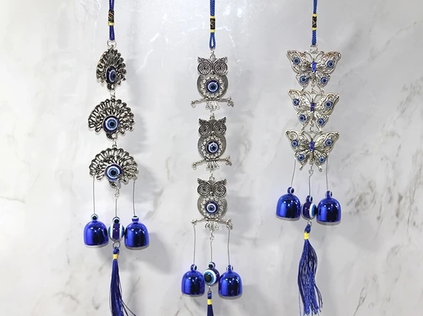 Metal Nazar Boncuğu Çan Alk3502 - 1