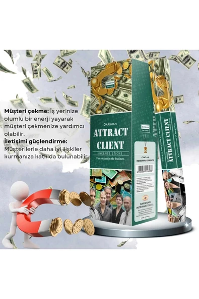 Attract Client Müşteri Çekme Tütsüsü 20 Çubuk ürün görseli