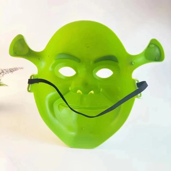 Yeşil Shrek Maskesi 21x25 Cm - Resim 4