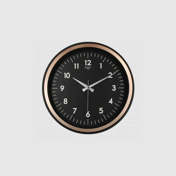 Dekoratif Duvar Saati Bakır Renk Çerçeve 36 CM - Resim 2